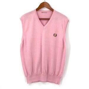 VTG Bear’s Golf Club Italian Wool Knit Blend Sweater Vest Pullover